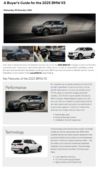 Auto Blog Design